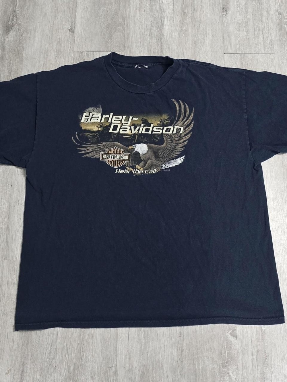 2012 Harley Davidson Eagle Mexico Biker Tee Navy Blue Size XL